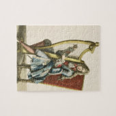 Ein Herr, der die Harfe (Stich, spielt) Puzzle (Horizontal)