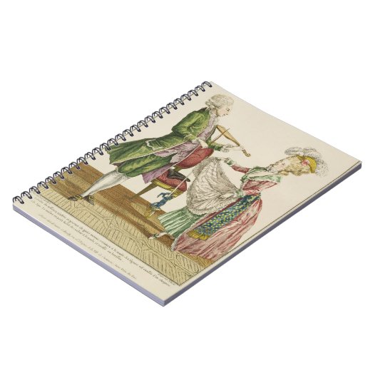 Ein Herr, der die Violine spielt, während eine Notizblock (Linke Seite)