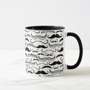 Ein Herrenclub. Schnurrbart Muster 2 Tasse