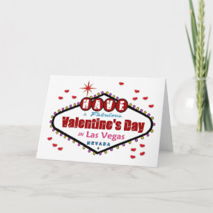 Ein herrlicher Valentinstag in Las Vegas Card Feiertagskarte