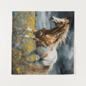 Ein herrliches Pinto Pferd Wandteppich (Vorderseite (Horizontal))