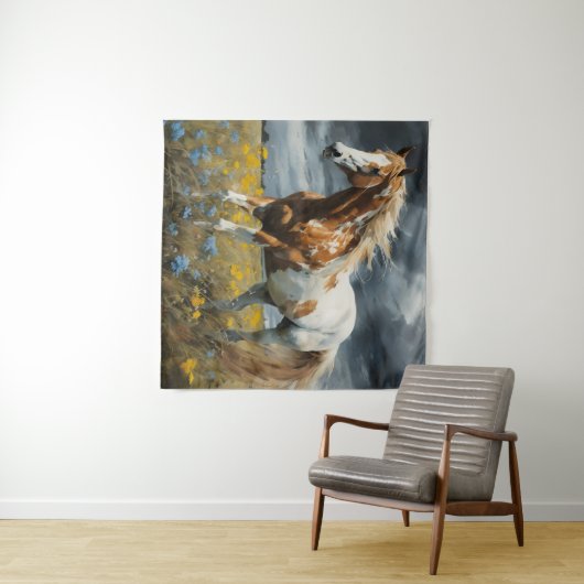 Ein herrliches Pinto Pferd Wandteppich (Beispiel (Horizontal))