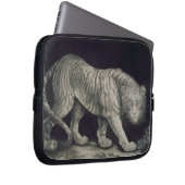 Ein herumstreichender Tiger (Bleistift auf Papier) Laptopschutzhülle (Vorne Rechts)