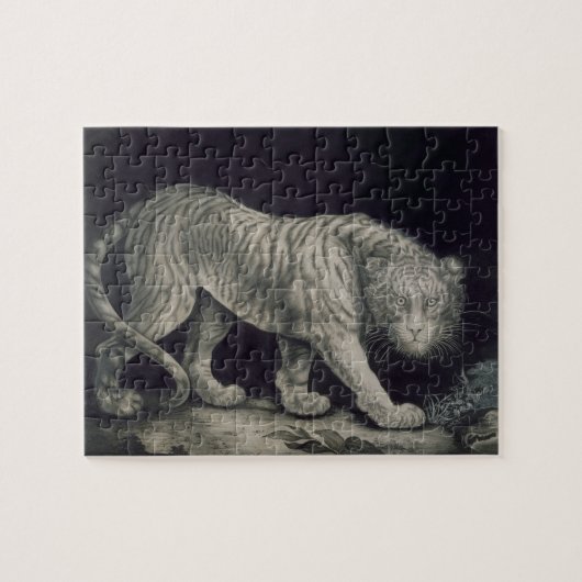Ein herumstreichender Tiger (Bleistift auf Papier) Puzzle (Horizontal)