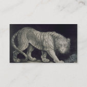 Ein herumstreichender Tiger (Bleistift auf Papier) Visitenkarte (Rückseite)