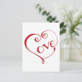 Ein Herz aus Liebe am Roten Platz Postkarte (Stehend Vorderseite)