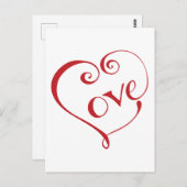 Ein Herz aus Liebe am Roten Platz Postkarte (Vorne/Hinten)