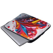 Ein Herz aus Origami Laptopschutzhülle (Vorne Knopf)