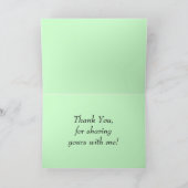 Ein Herz Dankeskarte (Innenseite)