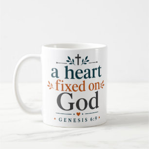 Ein Herz, das auf Gott gerichtet ist, christliche Kaffeetasse