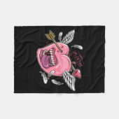 ein Herz der Liebe mit Lippen und Flügeln, die von Fleecedecke (Vorderseite (Horizontal))