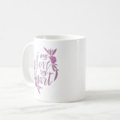 Ein Herz einer Liebe Kaffeetasse (Vorderseite Links)