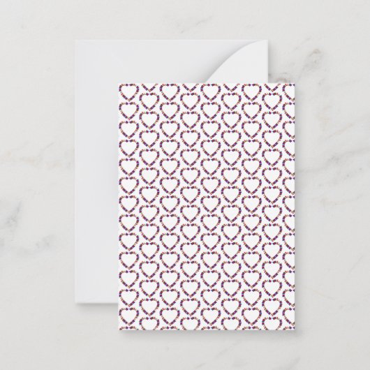 Ein Herz für das Lesen der Lehrerklasse Valentine Mitteilungskarte (Rückseite)