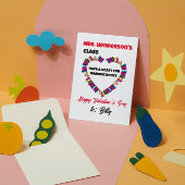 Ein Herz für das Lesen der Lehrerklasse Valentine Mitteilungskarte