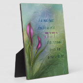 Ein Herz für Frauen - Calla Lily Fotoplatte (Seite)