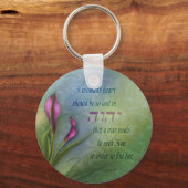 Ein Herz für Frauen - Calla Lily Schlüsselanhänger (Vorderseite)