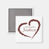 Ein Herz für Gerechtigkeitsmagnet Magnet (Vorderseite/Rückseite)