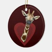 Ein Herz für Giraffen Keramikornament (Links)
