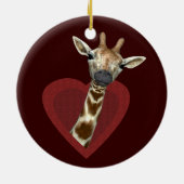 Ein Herz für Giraffen Keramikornament (Hinten)