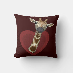 Ein Herz für Giraffen Kissen