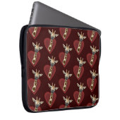 Ein Herz für Giraffen Laptopschutzhülle (Vorne Rechts)