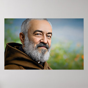 Ein Herz für Gott: Heiliger Padre Pio Poster