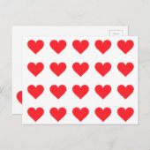 Ein Herz für Liebe und Zuneigung Postkarte (Vorne/Hinten)