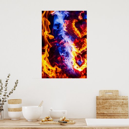Ein Herz im Feuer Poster (Küche)