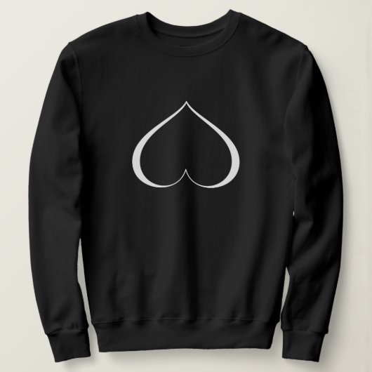 EIN HERZ IN DER DISTRESS, WAS SWEATSHIRT (Design vorne)