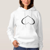 EIN HERZ IN DISTRESS Blank Hoodie (Vorderseite)