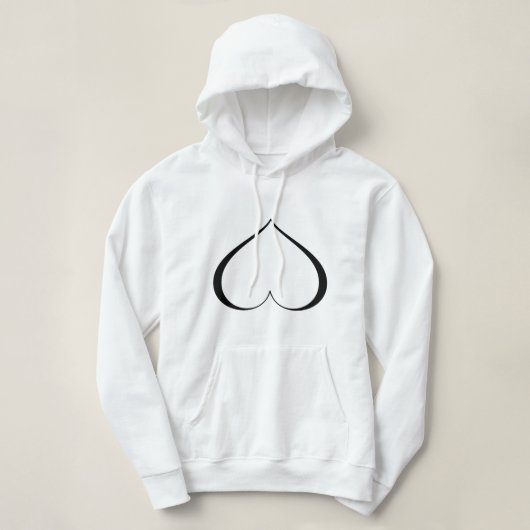 EIN HERZ IN DISTRESS Blank Hoodie (Design vorne)
