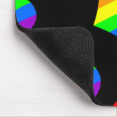 Ein Herz in Regenbogenfarben Mousepad (Ecke)