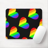 Ein Herz in Regenbogenfarben Mousepad (Mit Mouse)