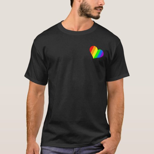 Ein Herz in Regenbogenfarben T-Shirt (Vorderseite)