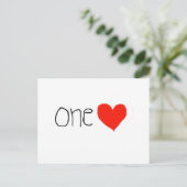 Ein Herz! Postkarte! Postkarte (Stehend Vorderseite)