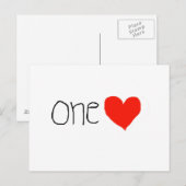 Ein Herz! Postkarte! Postkarte (Vorne/Hinten)