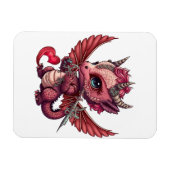 Ein Herz Schwanz Baby Red Dragon Valentine Magnet (Horizontal)