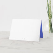 Ein Herz voller Dankbarkeit Dankeskarte (Rückseite)