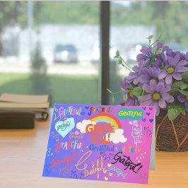 Ein Herz voller Dankbarkeit Dankeskarte