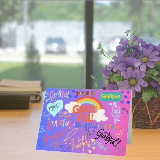 Ein Herz voller Dankbarkeit Dankeskarte