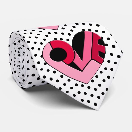 Ein Herz voller Liebe Krawatte (Gerollt)