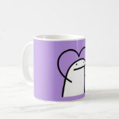 Ein herzförmiger Cartoon Kaffeetasse (Vorderseite Links)