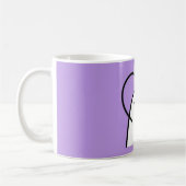 Ein herzförmiger Cartoon Kaffeetasse (Links)