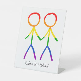 Ein herzlicher Empfang Sockelschild