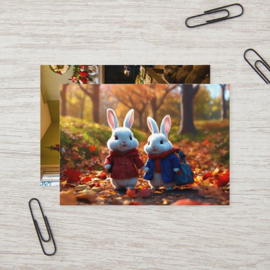 Ein herzlicher Empfang Visitenkarte (Vorderseite/Rückseite Beispiel)