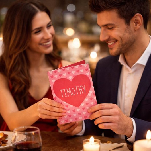 Ein herzlicher Valentinstag für ihn Feiertagskarte