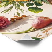 Ein herzliches, blumenglänzendes Poster (Ecke)