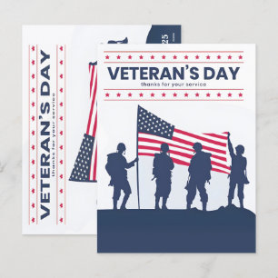 Ein herzliches Dankeschön an unsere Veteranen – 20 Feiertagspostkarte