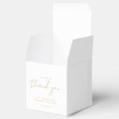 Ein herzliches Dankeschön! Minimal, luxuriös, Brau Geschenkschachtel (Geöffnet)