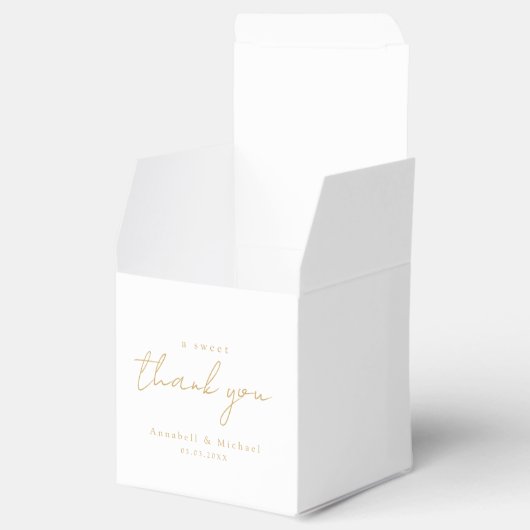 Ein herzliches Dankeschön! Minimale, luxuriöse Hoc Geschenkschachtel (Geöffnet)